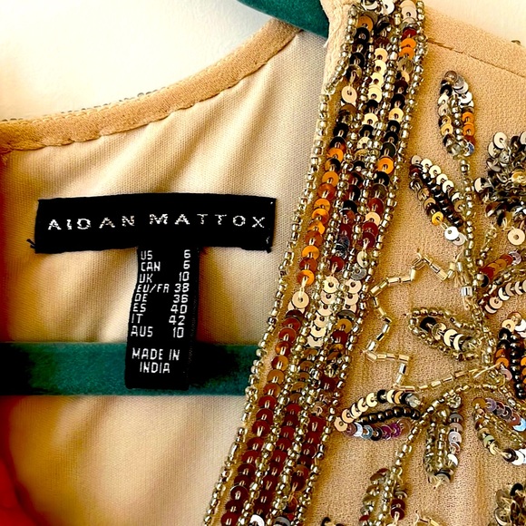 Aidan Mattox beaded gown size 6 - Picture 5 of 10